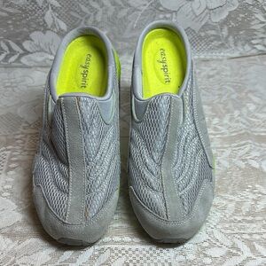 Easy Spirit Light Gray Mesh Slip-Ons